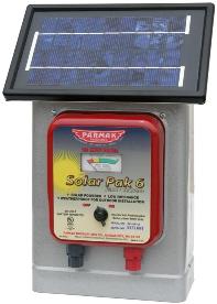 SOLAR POWERED ELECTRIC FENCER 6V