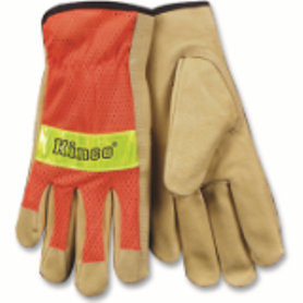 PIGSKIN SAFETY ORANGE GLOVE