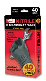 BLACK NITRILE GLOVES