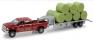 1/64 RAM PU W/TRAILER & BALES