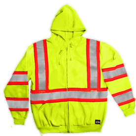 CLSS 3 HIVIS HOODED SWTSHT