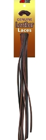 72" LEATHER LACE BROWN