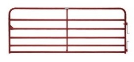 12'RED 6BAR 2"TUBE GATE50"HT