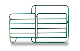 10' ECONOMY WALK THRU GATE GREEN