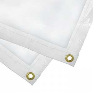 6X8 CLEAR WHT ECONOMY POLY TARP