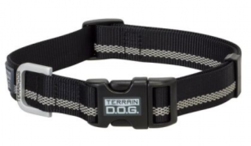 LRG TERRAIN REFLC SNAP COLLAR BK