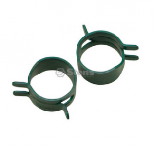 1/2 HOSE CLAMP GREEN 2PK