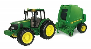 1/16 BF JD TRACTOR & BALER