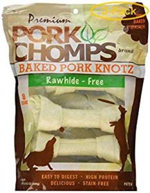 PORK CHOMP 7" BAKED KNOTS 8PK