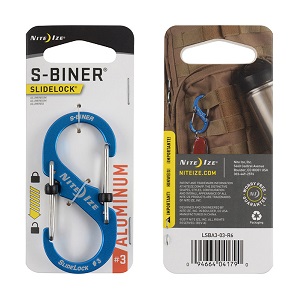 S-BINER SLIDELOCK ALUMN #3 BLUE