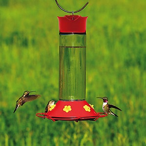 30OZ GLASS HUMMINGBIRD FEEDER