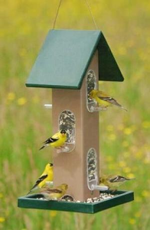 TUBE FEEDER W/ SEED TRAY