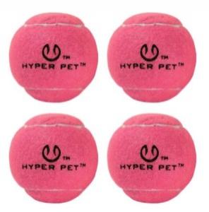 HYPER DOG 4PK BALLS - PINK