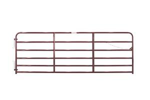 18'6-BAR RED 2"TUBE GATE - 50"HT