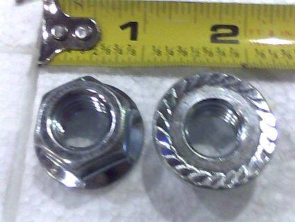 1/2-13 HEX FANGE NUTS ZINC