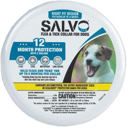 SML SALVO FLEA/TICK COLLAR DOGS