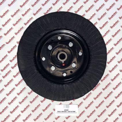 TIRE & RIM 40"-10'L SOLID RUBBER