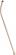 24" CURVED BRASS WAND