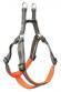 LARGE HARNESS DK GRY/ORG