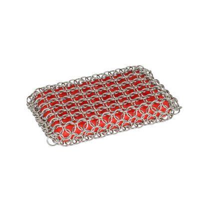 CHAINMAIL SCRUBBING PAD RED