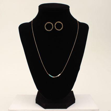 BR NECKLACE SET MULTI CIRCLE