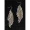 BR EARRINGS FEATHER DROP DANGLE