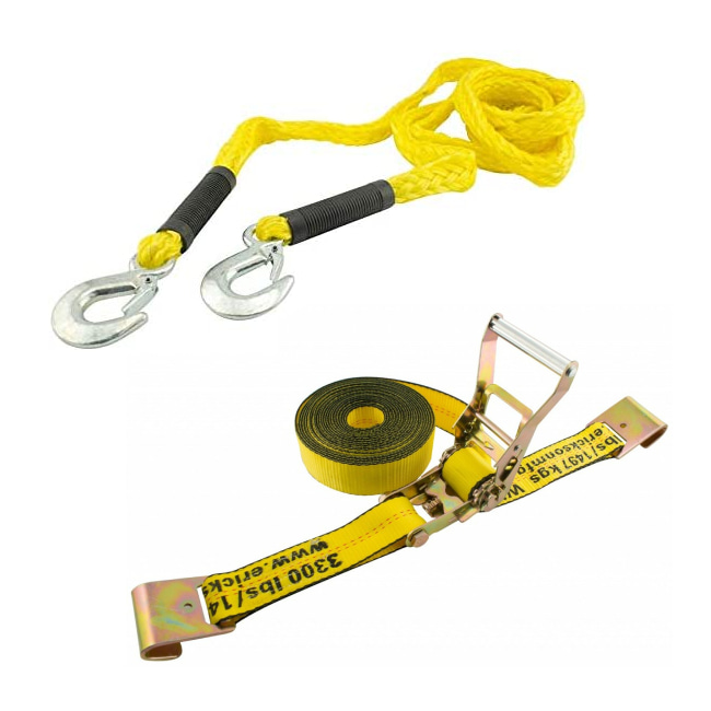 TOW STRAPS, TOW ROPES, TIE DOWNS