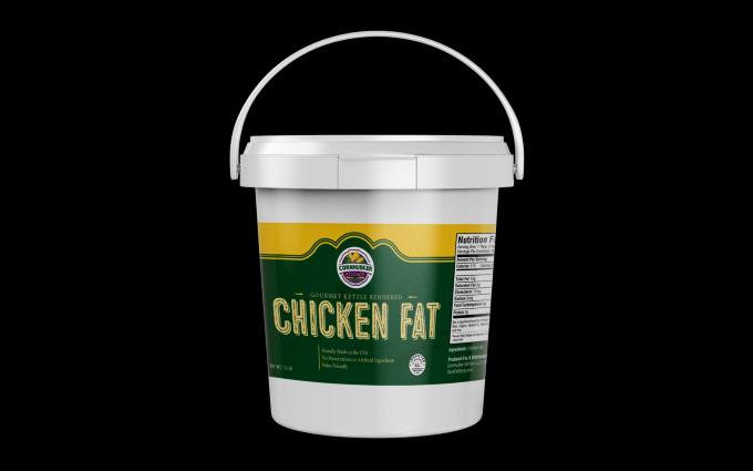 Rendered Chicken Fat Tub