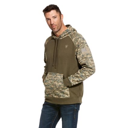 MNS PATRIOT HOODIE SAGE CAMO