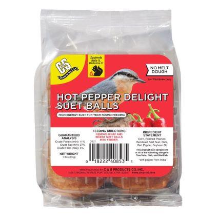 HOT PEPPE DELIGHT SUET BALLS 4PK