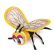 CRINKLE BEE DOG TOY