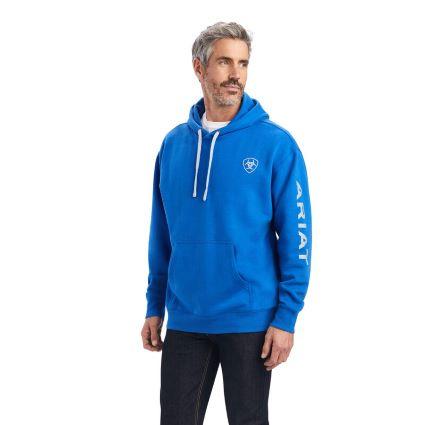 MNS ARIAT LOGO HOODIE COBALT