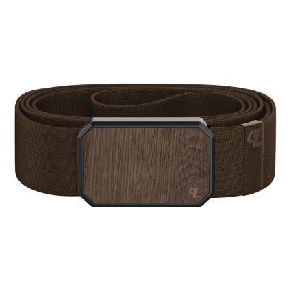 GROOVE BELT BROWN WALNUT