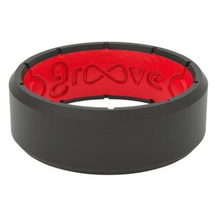 GROOVE RING EDGE BLACK RED 9