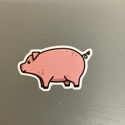 PIG STICKER