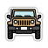 JEEP FRONT VIEW STICKER