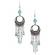 EARRINGS BEADED CHAIN TURQUOISE