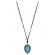 NECKLACE TERDROP TURQUOISE SUEDE