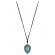 NECKLACE TERDROP TURQUOISE SUEDE