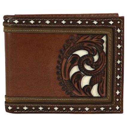 JUSTIN BACK POCKET BIFOLD BROWN