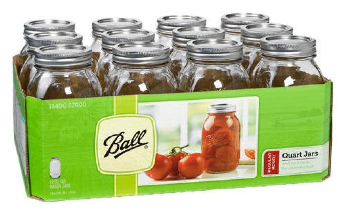 BALL 12PK QT REG MASON JAR