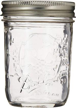 12PK 1/2 PINT WIDE MOUTH JAR/CAP