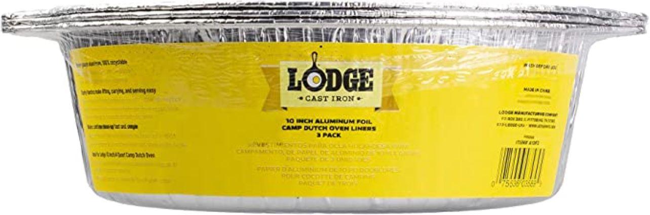 10" FOIL DUTCH OVEN LINER 3PK