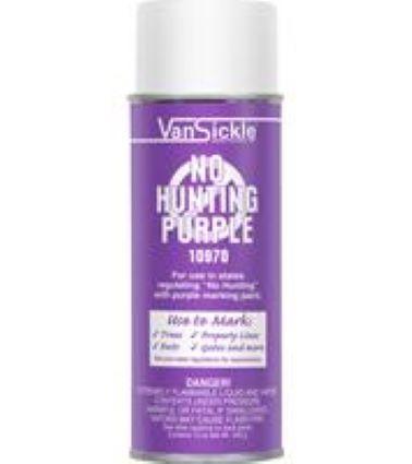 "NO HUNTING" PURPLE ENAMEL SPRAY