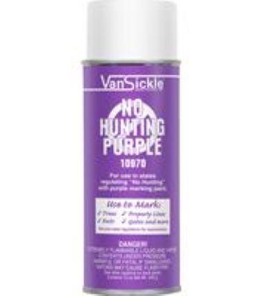 "NO HUNTING" PURPLE ENAMEL SPRAY