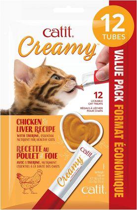 CATIT CREAMY CHICKEN/LIVER 12PK