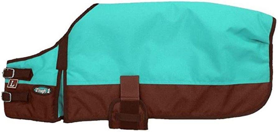 600D DOG BLANKET TURQ/BROWN XXSM