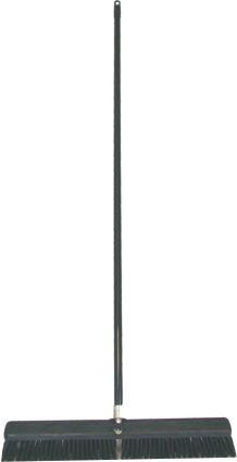 PUSH BROOM W/HANDLE 24" POLY