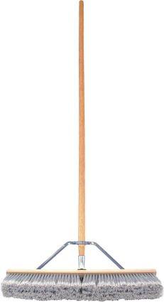 PUSH BROOM W/HANDLE 24" GRAY