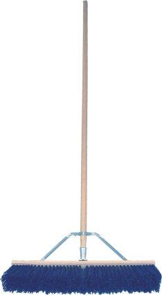 PUSH BROOM W/HANDLE 24" POLY